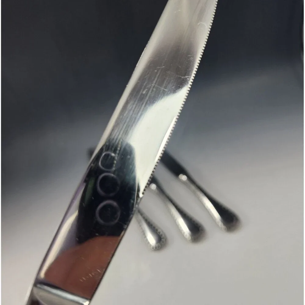 ONEIDA Set 2 Dinner Knives BELMONT LYONS Stainless Flatware Solid Knife